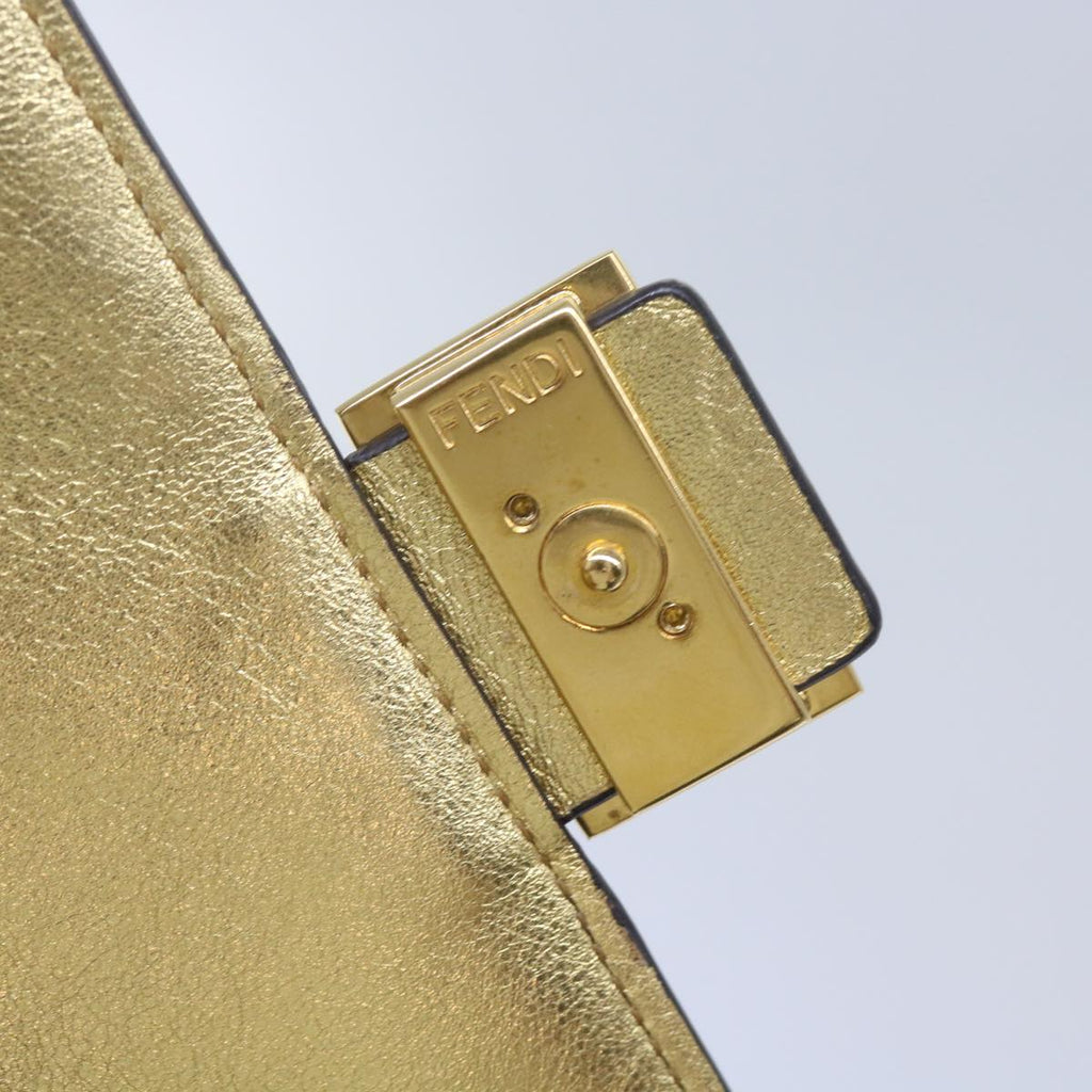 FENDI Zucca Canvas Mamma Wallet Gold68984