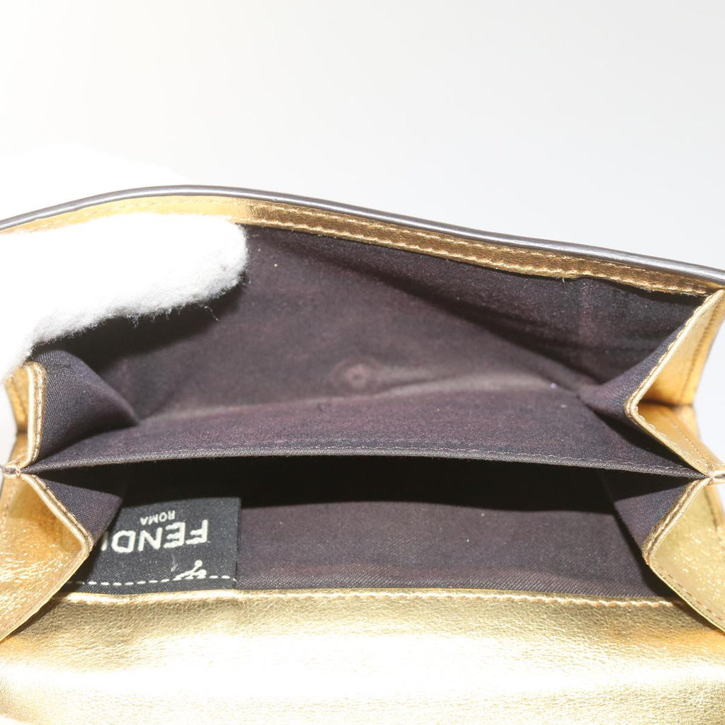 FENDI Zucca Canvas Mamma Wallet Gold68984