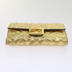 FENDI Zucca Canvas Mamma Wallet Gold68984