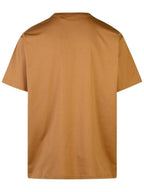 Burberry Logo Print Organnic Cotton Short Sleeve T-Shirt Brown