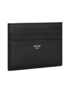 CELINE Grained Calfskin Large Card Wallet Black