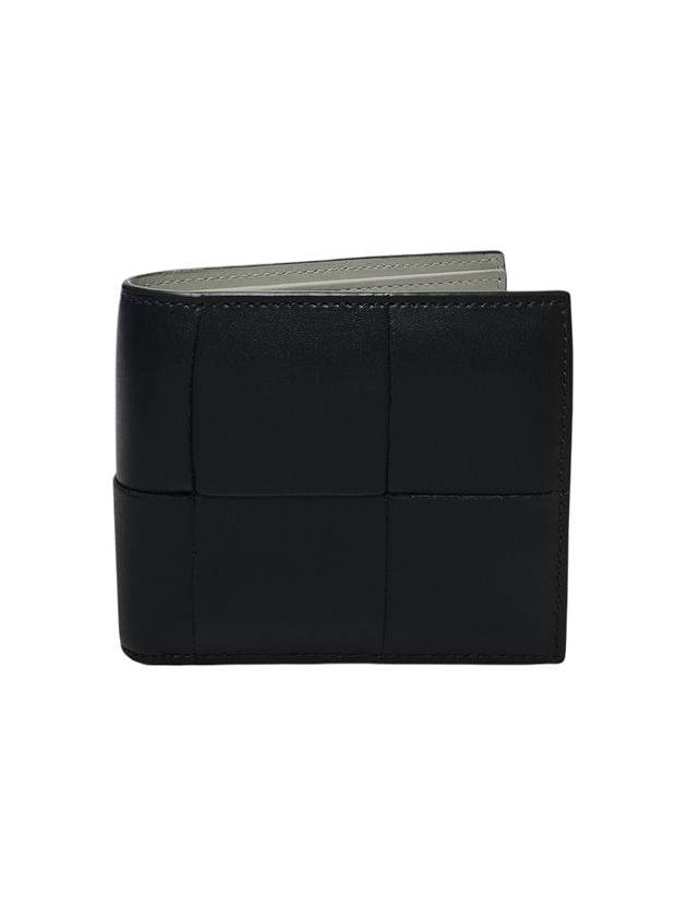 Bottega Veneta 743004 Dark Green Maxi Intrecciato Half Wallet