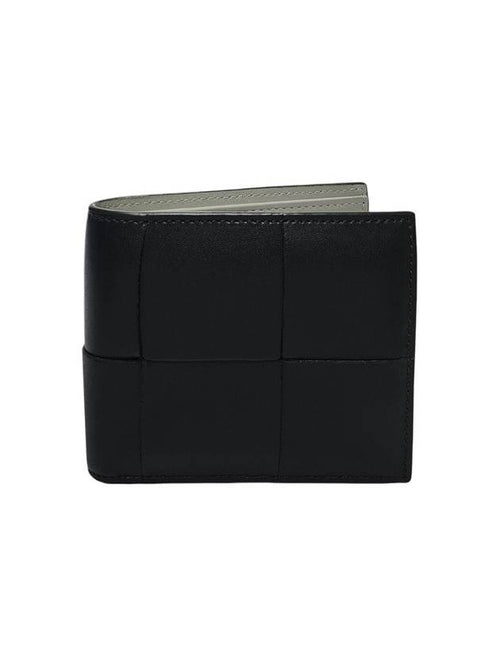 Bottega Veneta 743004 Dark Green Maxi Intrecciato Half Wallet