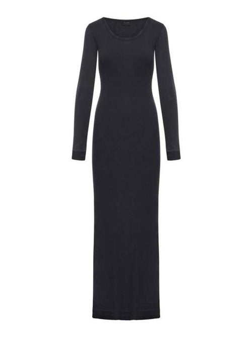 Balenciaga midi dress 791804TQVE11055 WASHED BLACK BLACK