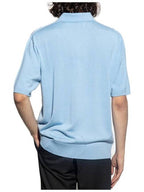 Burberry Burberry Rowanson Polo Knit Silk Blend T-Shirt, Size Medium