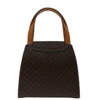 CELINE Macadam Canvas Hand Bag PVC 2way Brown Auth 69000