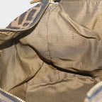 FENDI Zucca Canvas Vanity Hand Bag Brown Black69040