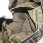 FENDI Zucca Canvas Vanity Hand Bag Brown Black69040