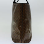 CELINE Macadam Canvas Hand Bag Brown Auth 69047