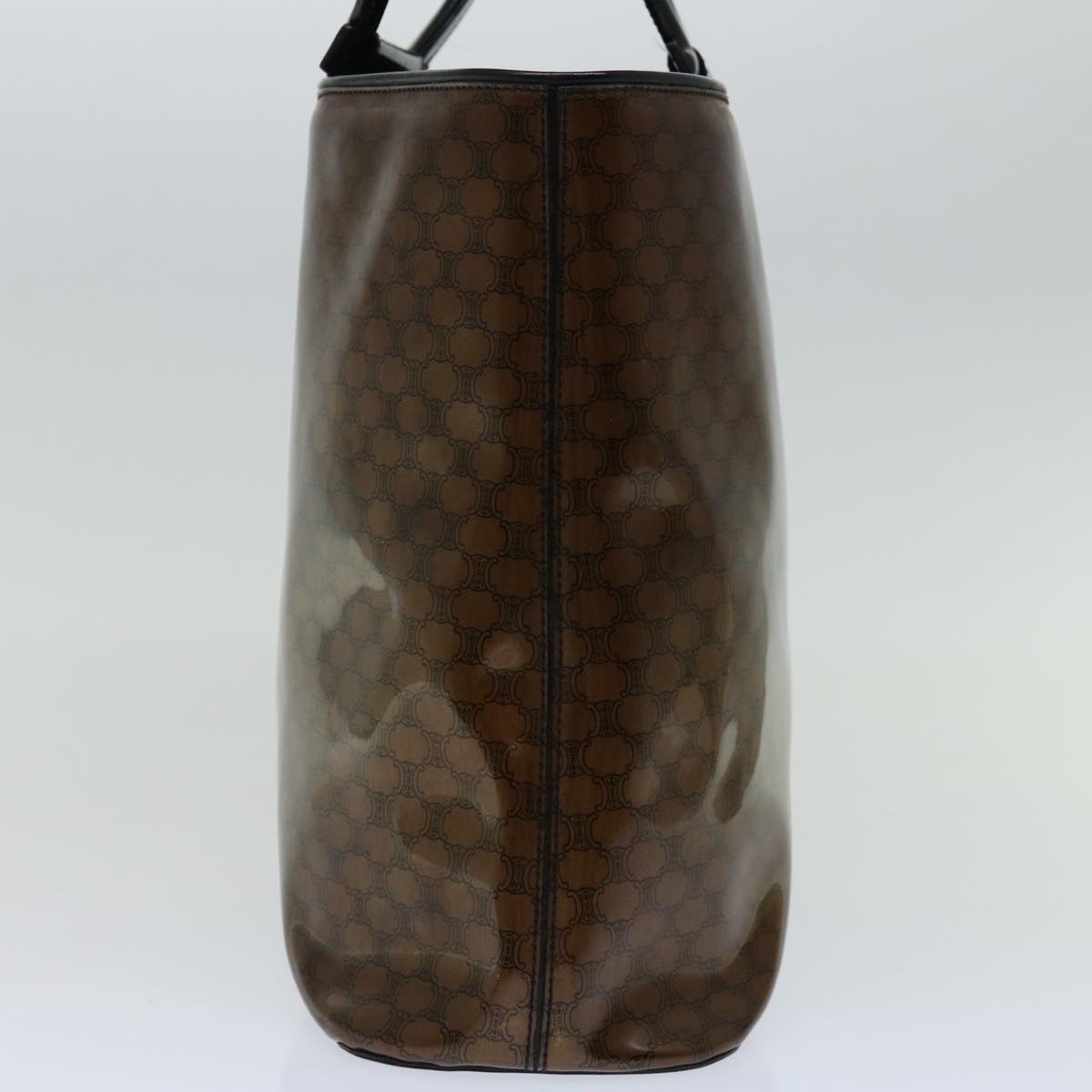 CELINE Macadam Canvas Hand Bag Brown Auth 69047