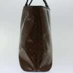 CELINE Macadam Canvas Hand Bag Brown Auth 69047