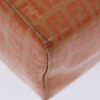 FENDI Zucchino Canvas Mamma Baguette Shoulder Bag Orange69113