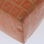 FENDI Zucchino Canvas Mamma Baguette Shoulder Bag Orange69113