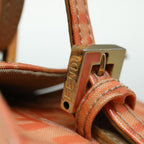 FENDI Zucchino Canvas Mamma Baguette Shoulder Bag Orange69113