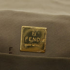 FENDI Zucchino Canvas Mamma Baguette Shoulder Bag Orange69113