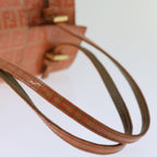 FENDI Zucchino Canvas Mamma Baguette Shoulder Bag Orange69113