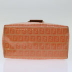 FENDI Zucchino Canvas Mamma Baguette Shoulder Bag Orange69113