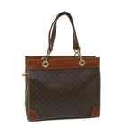 CELINE Macadam Canvas Shoulder Bag PVC Brown Auth 69135