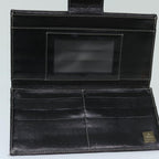 FENDI Zucchino Canvas Long Wallet Navy69136