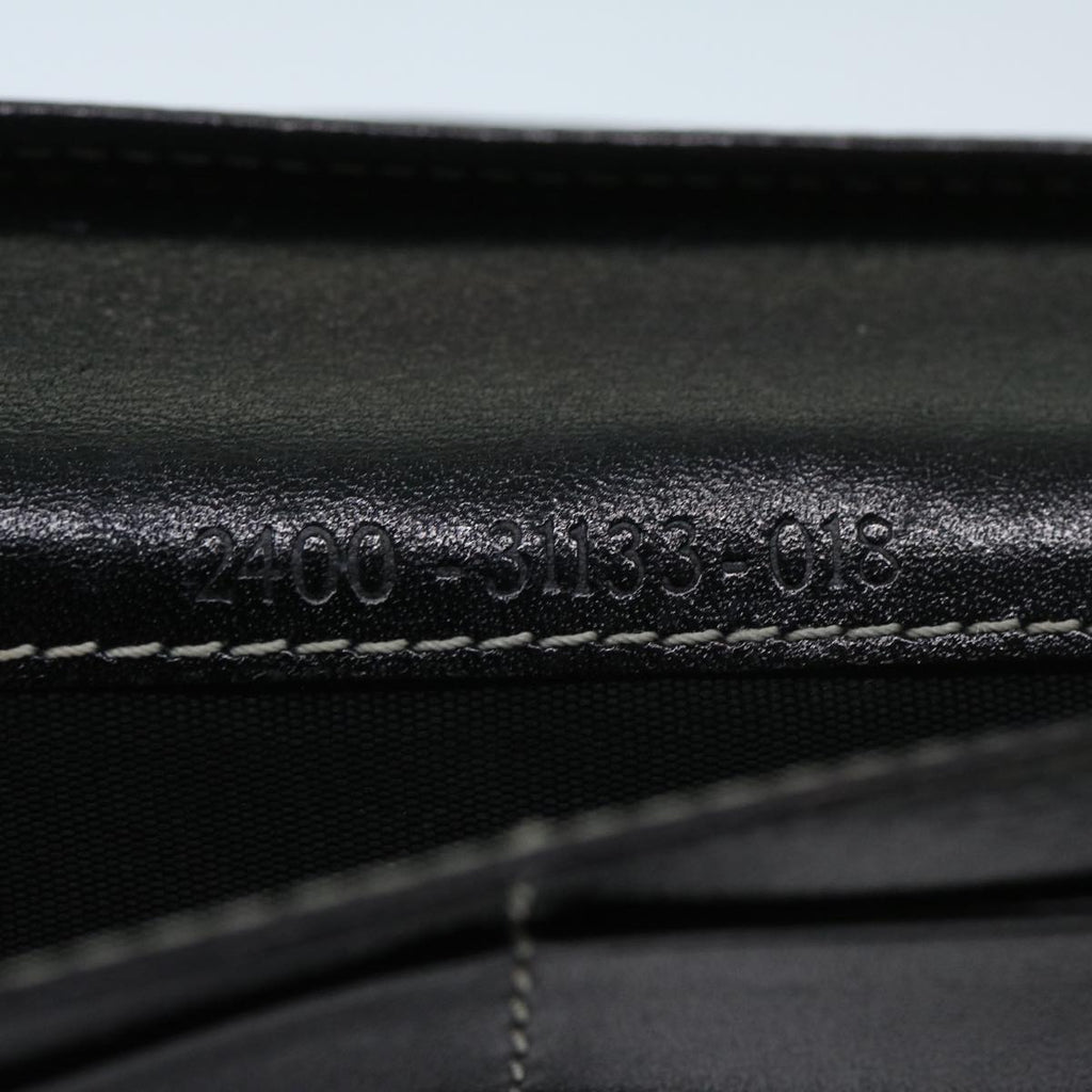 FENDI Zucchino Canvas Long Wallet Navy69136