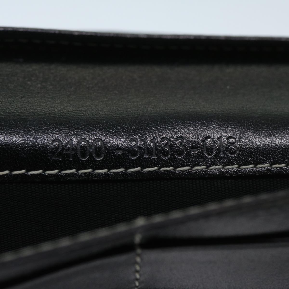 FENDI Zucchino Canvas Long Wallet Navy69136