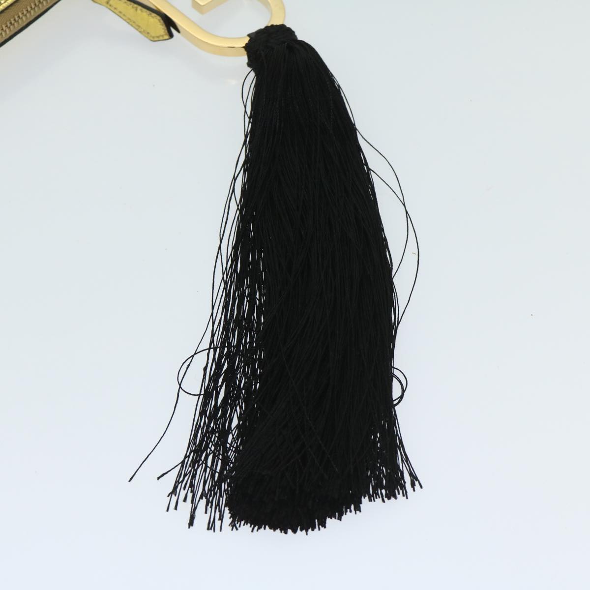 FENDI Clutch Bag Leather Gold Tone 8N017869145A