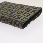 FENDI Zucchino Canvas Wallet Navy69148