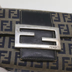 FENDI Zucchino Canvas Wallet Navy69148