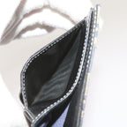 FENDI Zucchino Canvas Wallet Navy69148