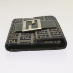 FENDI Zucchino Canvas Wallet Navy69148