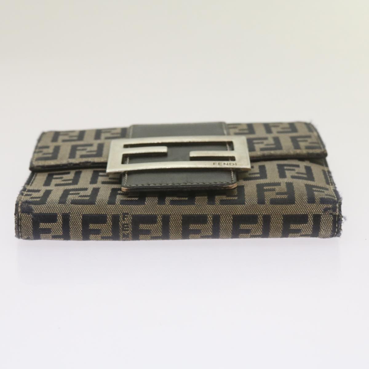 FENDI Zucchino Canvas Wallet Navy69148