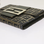 FENDI Zucchino Canvas Wallet Navy69148