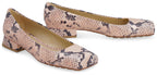 BOTTEGA VENETA Tower Snakeskin Print Leather Shoes for Women