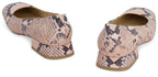 BOTTEGA VENETA Tower Snakeskin Print Leather Shoes for Women
