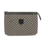 CELINE Macadam Canvas Clutch Bag Navy Auth 69236