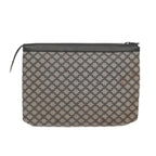 CELINE Macadam Canvas Clutch Bag Navy Auth 69236