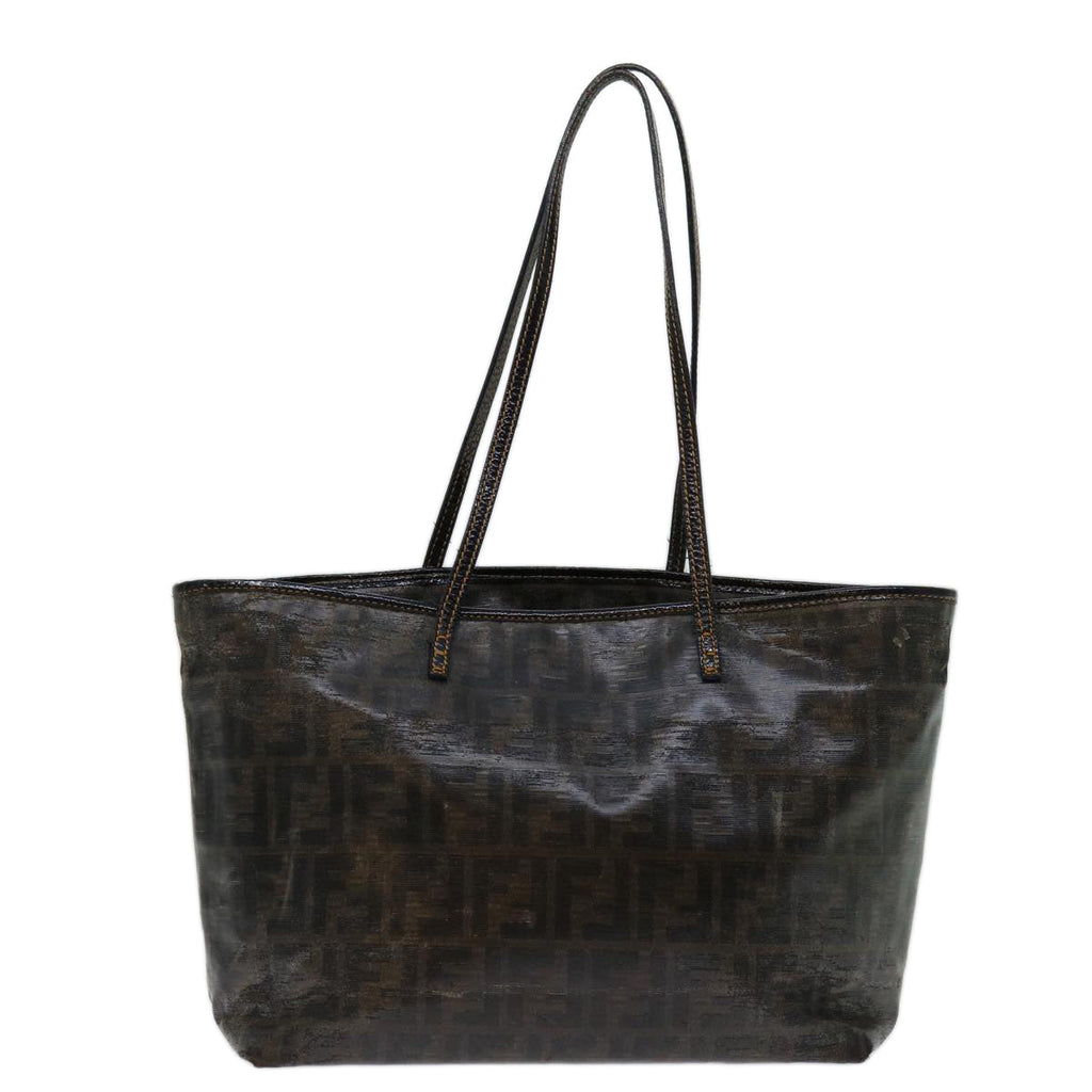 FENDI Zucca Canvas Tote Bag Black Brown69237