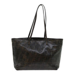 FENDI Zucca Canvas Tote Bag Black Brown69237
