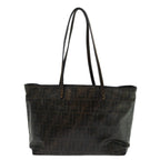 FENDI Zucca Canvas Tote Bag Black Brown69237