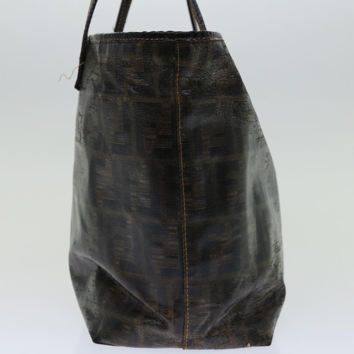 FENDI Zucca Canvas Tote Bag Black Brown69237