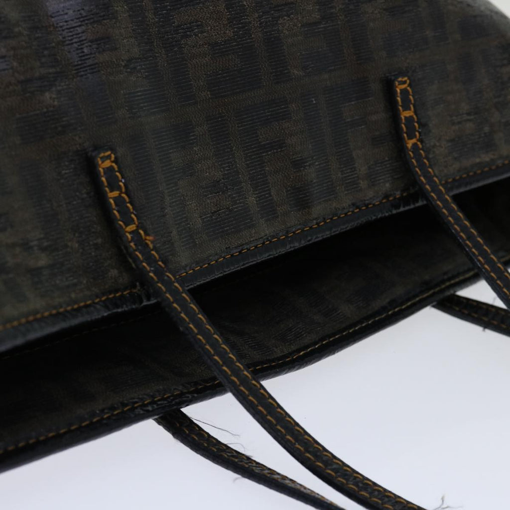FENDI Zucca Canvas Tote Bag Black Brown69237