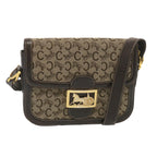 CELINE C Macadam Canvas Shoulder Bag Beige  69250