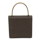 CELINE Macadam Canvas Hand Bag PVC Brown Auth 69272