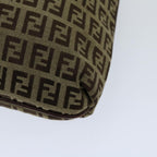 FENDI Zucchino Canvas Mammaget Shoulder Bag Beige69329
