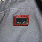FENDI Zucchino Canvas Mammaget Shoulder Bag Beige69329