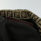 FENDI Zucchino Canvas Mammaget Shoulder Bag Beige69329