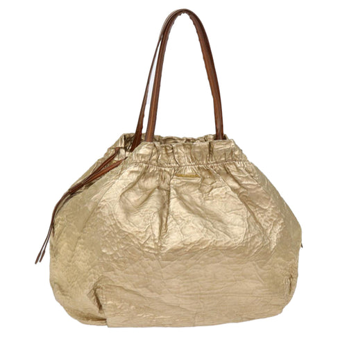 PRADA Tote Bag Nylon Gold 69359