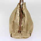 PRADA Tote Bag Nylon Gold 69359