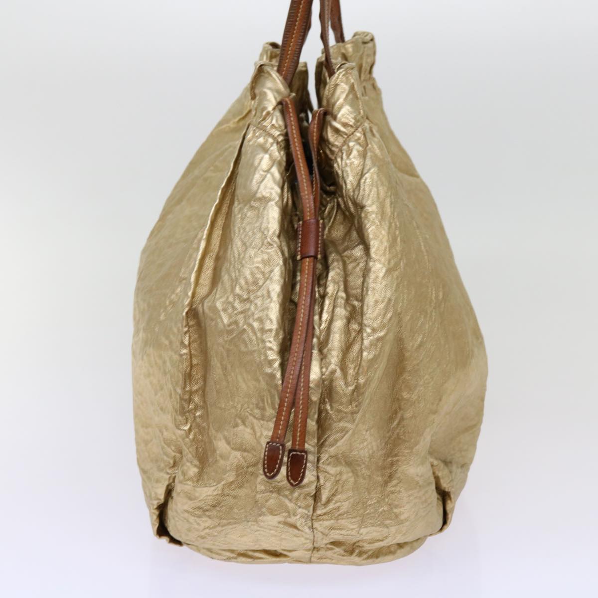 PRADA Tote Bag Nylon Gold 69359