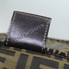 FENDI Zucca Canvas Vanity Pouch Brown Black69528